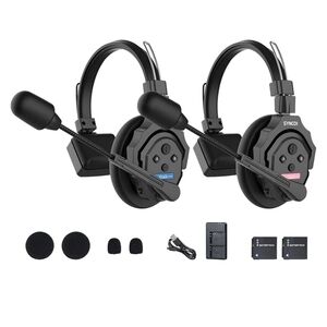SYNCO XTalk X2 2.4GHz Wireless Headset with Microphone Intercom System (2PCS)